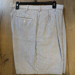 Jos A Banks Blue Seersucker Men's 9-inch Short